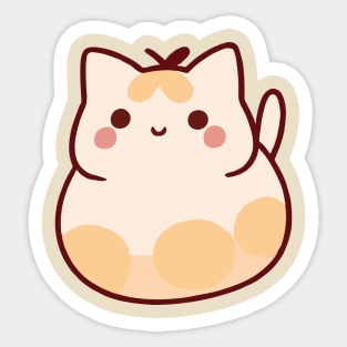 cute kawaii cat mochi Sticker